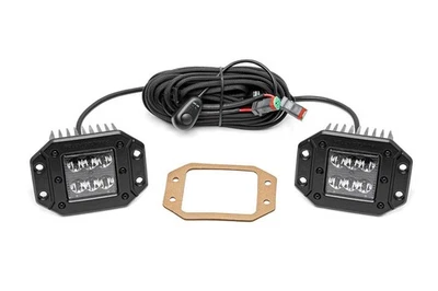 Luces LED CREE de montaje empotrado serie negra Rough Country de 2" - 70803BL Foto 1 de 4