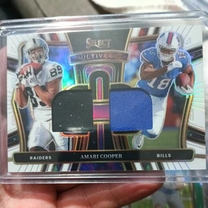 2024 Panini Select Amari Cooper #MP-ACR Multiverse Dual Patch White Prizm /75 - Bild 1 von 8