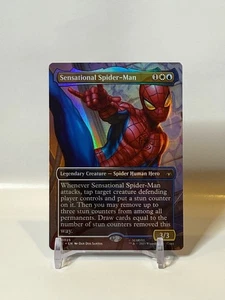 Sensational Spider-Man (Borderless) Foil SPM 25 Marvel's Spider-Man Unplayed NM - Picture 1 of 2