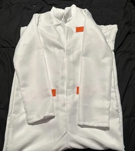 Back To The Future Doc Brown Costume White Jumpsuit Only  Kids Size Medium - Picture 1 of 11