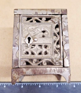 J E Stevens Cast Iron "Safe" Still Bank - Dated 1896 - No Key - Picture 1 of 9