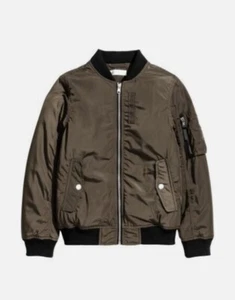 H&M Padded Bomber Jacket Taupe Youth Boys Sz. 13-14Y - Picture 1 of 3