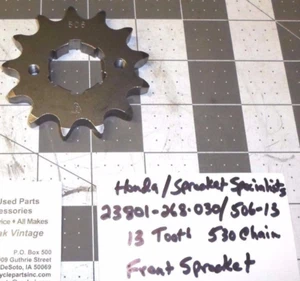 HONDA CB77 SUPER HAWK 23801-268-030 FR SPROCKET 13T 1 QUANTITY FREE SHIPPING - Picture 1 of 1