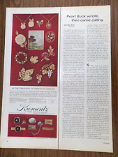 1964 Krementz 14 KT Gold Overlay Jewelry Ad