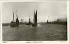 REAL PHOTOGRAPHIC POSTCARD OF THE HARBOUR'S MOUTH, GREAT YARMOUTH, NORKOLK