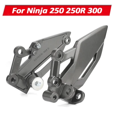 Soporte de montaje de pedal para reposapiés delantero para KAWASAKI Ninja 250 250R 300 Foto 1 de 4