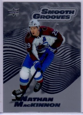 2022-23 Upper Deck Ext Nathan MacKinnon Smooth Grooves Card # SG12 - Image 1 of 2