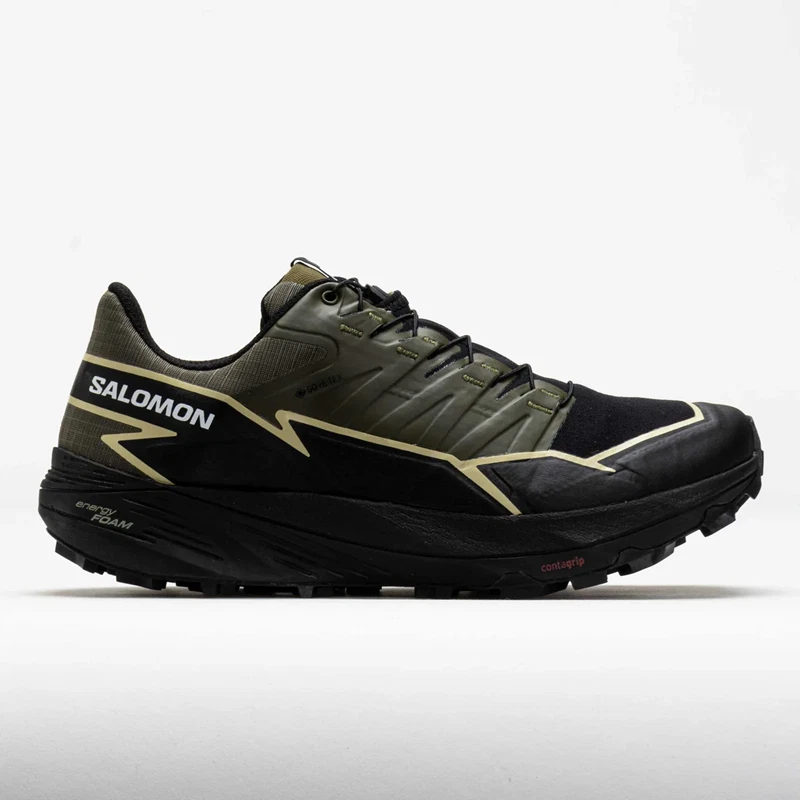 Salomon Thundercross GTX Olive/Black/Alfalfa Running Shoe Men's US