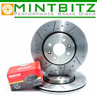Renault CLIO SPORT 182 Front Brake Discs & Mintex Pads Dimpled Grooved Renault CLIO