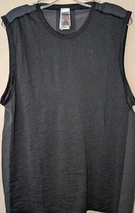 Gymshark Mens React Stringer Tank Top Shirt Workout Black Large Muscles NWOT - Picture 1 of 4