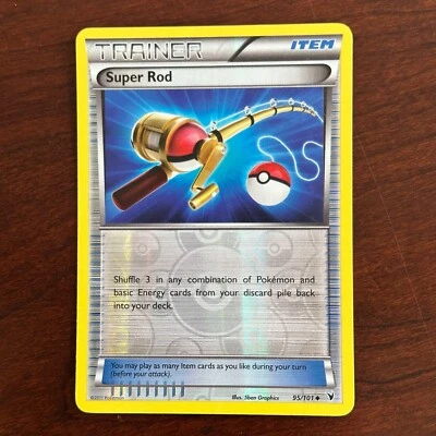 Super Rod 95/101 Reverse Holo Uncommon Noble Victories Pokemon Card - Image 1 of 2