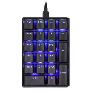 K23 Mechanical Numeric Keypad Blue Switch Wired 21 Keys Mini Numpad Portable ... - Picture 1 of 6