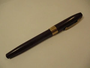Vintage Sheaffer 440 Imperial Burgundy Red Gold Fountain Pen 14K Gold Nib - Picture 1 of 6