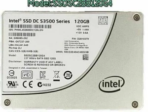Intel DC S3500 120GB SSD 6Gb/s 2.5" SATA III SSDSC2BB120G4 Solid State Drive - Picture 1 of 2