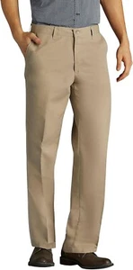 Lee Men's Total Freedom Stretch Straight Fit Flat Front Pant Pebble Size 32x34 - Picture 1 of 4