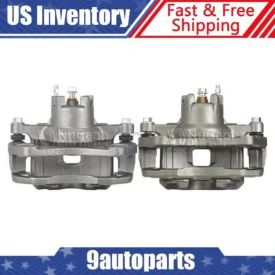 Par de pinzas de freno de disco delanteras con soporte para Dodge Caliber 2007-2012 Foto 1 de 4