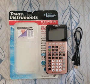 Calculadora gráfica Texas Instruments TI-84 Plus CE Python oro rosa con cable de cubierta - Imagen 1 de 11