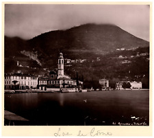 Italia, Lago di Como Cernobbio e Villa d&#039;Este Vintage print,  Photomécani