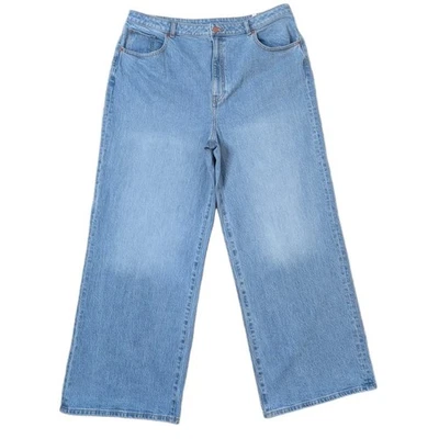 Pantalones de mezclilla para mujer rosa Victoria's Secret nuevos con etiquetas pierna recta tiro alto talla 20 ligeros  Foto 1 de 4