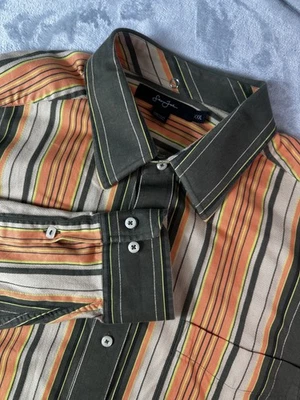 Sean John Shirt Mens 3XL Multicolor Striped Button Up Long Sleeve Cotton Casual - Image 1 of 4