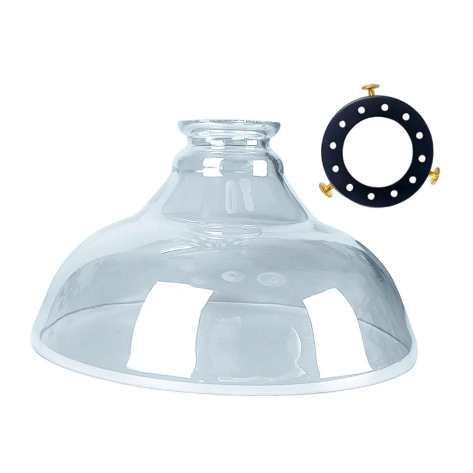 玻璃灯罩直径9.57英寸照明配件家居装饰适用于E27/E26 — 第 1/1 张图片
