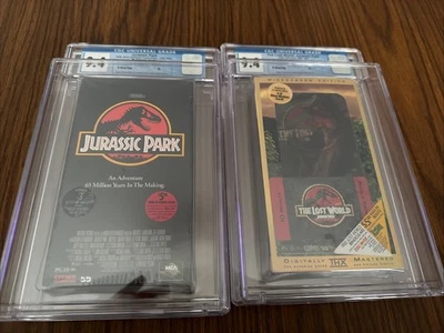 Jurassic Park And Lost World (VHS, 1994) Brand New Sealed Graded CGC 9.4 A + - Image 1 of 4
