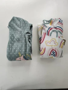 2 Pack Girls Size 4T Fleece Zip Up Sleepers Carter's  - Picture 1 of 4
