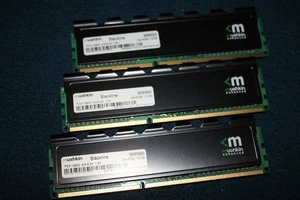 3x 4GB Mushkin Blackline 998995 = 12GB XMP DDR3 1600 Mhz    Triple-Channel Kit - Picture 1 of 3