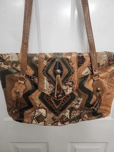 Sharif Vintage Patchwork Leather Bag New Without Tags. ๐ฅ Awesome Bag - Picture 1 of 14