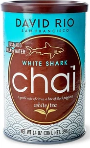 (NEU:33,34€/kg) David Rio White Shark Chai Latte, 398 g Dose, Pulver, Tee, USA - Bild 1 von 9