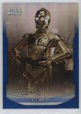 2020 Topps Star Wars Chrome Perspectives Blue Refractor 149/150 C-3PO #11-F 13r5