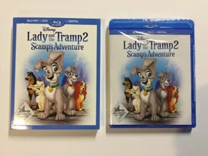 Lady and the Tramp 2 Scamp's Adventure (Blu-Ray + DVD + Digital) w/Slipcover - Picture 1 of 2