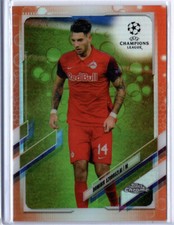 2020-21 Topps Chrome UEFA Champions League Dominik Szoboszlai #26 Orange Bubbles