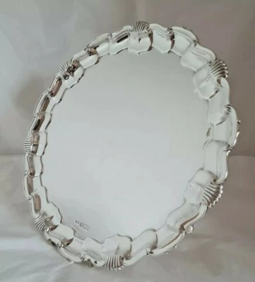 Antiguo salvador/camarero de plata esterlina.  Sheffield 1894. Por Mappin & Webb Ltd  Foto 1 de 4