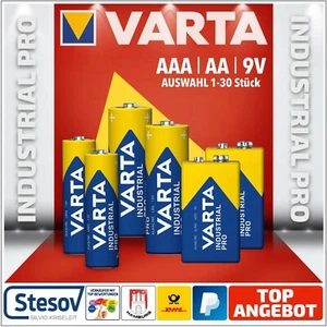 Varta Industrial AAA AA 9V blaue Batterien Mignon Mirco Blockbatterie HR03 HR06