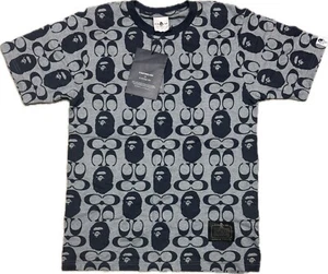 A Bathing Ape Bape x Coach Collaboration T-Shirt Size S From Japan NEW With Tag - Picture 1 of 7