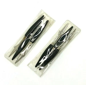 Lote de 2 selecciones de aperitivos Mid Century Hors D'Oeuvres 3 cada juego Japón acero inoxidable - Imagen 1 de 8