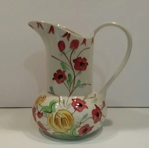 RARE 1950's BLUE RIDGE CHINA PITCHER JANE PATTERN SCATTER PAINT WITH POPPIES - Picture 1 of 9