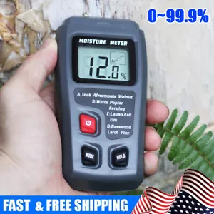 Misuratore di umidità legno LCD digitale 0-99,9% tester igrometro umidità test - Foto 1 di 17