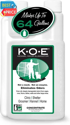 , concentrado eliminador de olores KOE Kennel, ideal para jaulas, carreras, pisos y más, Foto 1 de 4