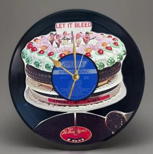 THE ROLLING STONES: Let It Bleed - Vinyl Record Wall Clock - Pop Art - Picture 1 of 3