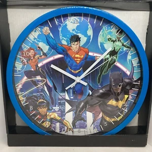 DC Comics 12” Batería Reloj de Pared Superman Batman Plástico NUEVO SELLADO - Imagen 1 de 11