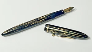 "Pluma Estilográfica Sheaffer 3-25 De Colección Color Marrón y Dorado 5 1/2"" Hecha en Canadá" - Imagen 1 de 13