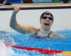 Olympics USA Swimmer KATIE LEDECKY Glossy 8x10 Photo Print Poster Brazil Rio - Picture 1 of 1