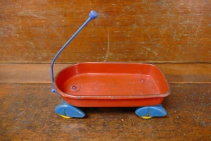 Vintage 1930s Wyandotte Pressed Steel Streamline Airflow Wagon Skirted Fenders - Picture 1 of 12