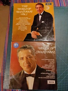 2 X Vintage Vinyl LP Records THE WORLD OF MANTOVANI - Picture 1 of 2