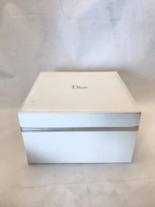 Dior White Faux Leather Square Box - Picture 1 of 12