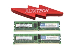 Sun X6321A 4GB (2x2GB) PC2-5200P DDR2-667 Single Rank ECC Memory Kit 540-7599 - Picture 1 of 6
