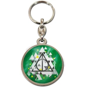 Harry Potter Deathly Hallows Metal Keychain Keyring – Licensed SD Toys Fan Gift - Picture 1 of 2