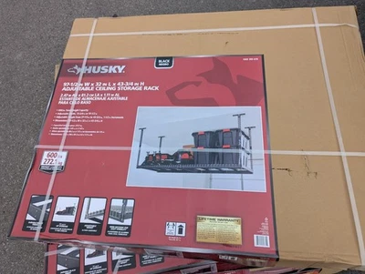 Almacenamiento de garaje Husky negro altura ajustable metal resistente Foto 1 de 4